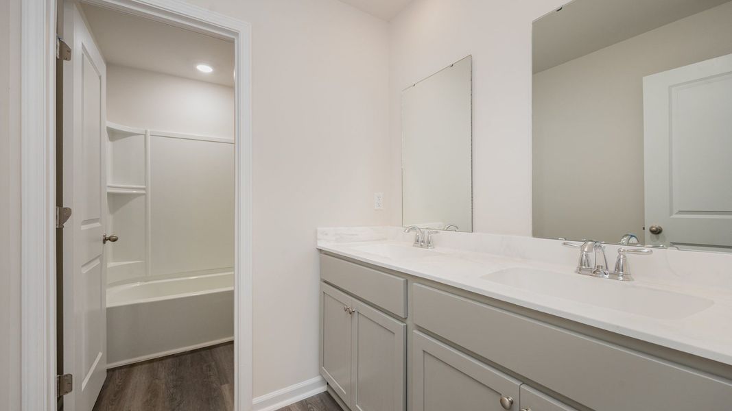 Furnished interior view inside a new home in Indigo Preserve, Leland (Image 8).