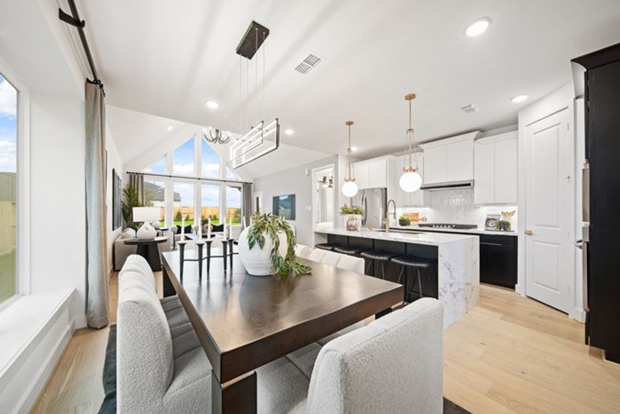 Furnished interior view inside a new home in Meridiana 40', 65', Manvel (Image 11).