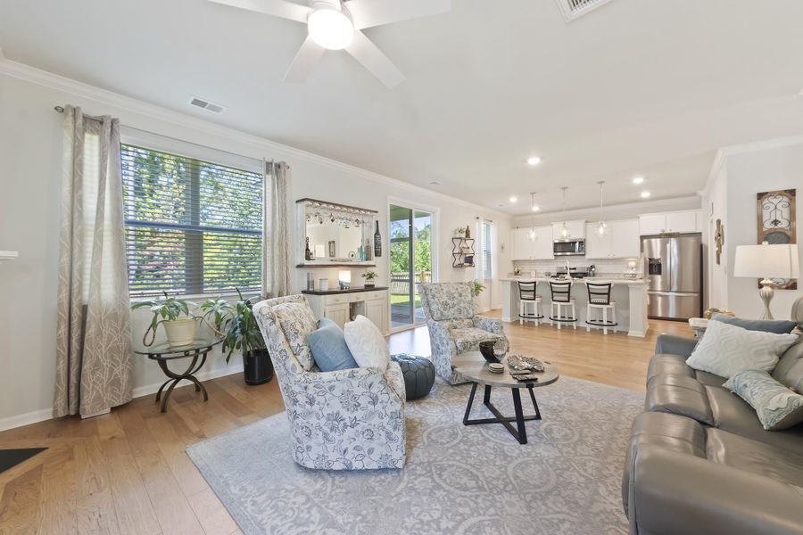 Furnished interior view inside a new home in The Ponds, Summerville (Image 32).
