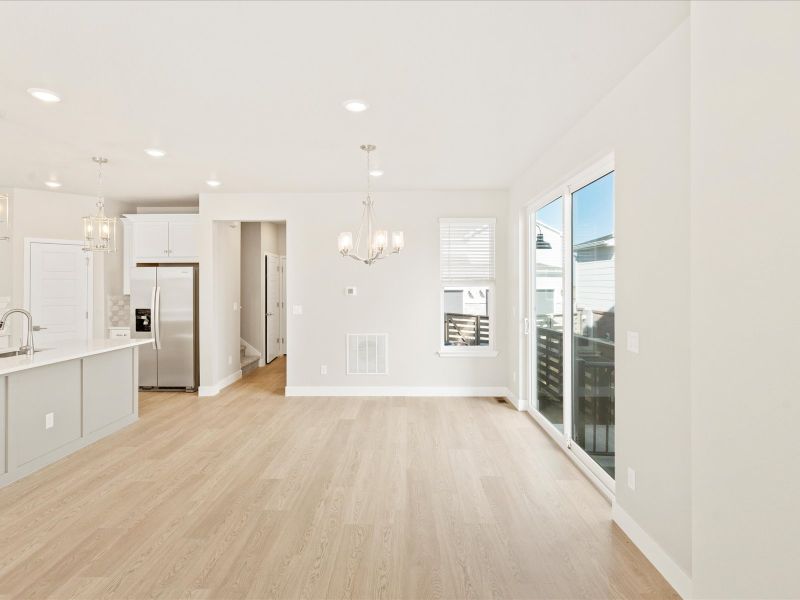 The Telluride floorplan interior image taken at a Meritage Homes community in Littleton, CO.