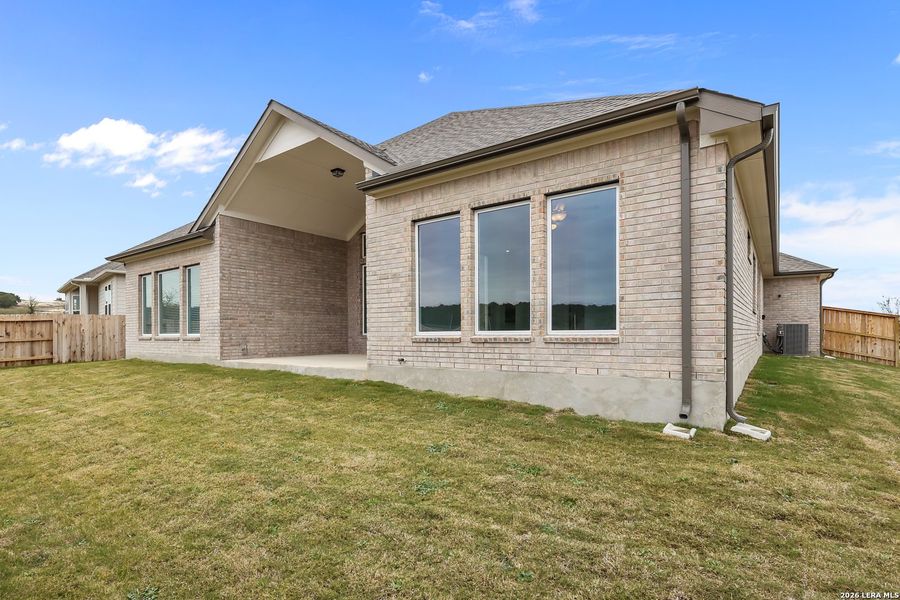 Exterior details and patio area of a home in Homestead, Schertz (Image 3). Exterior details and patio area of a home in Homestead, Schertz (Image 3).