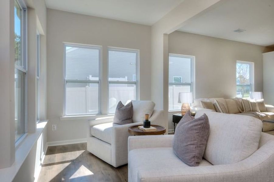 Representative furnished interior of a home built from the Tate by True Homes in Heritage Hall, Statesville (Image 10).