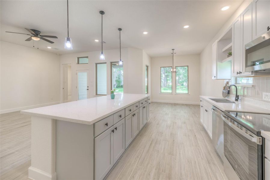 More view of Kitchen, Kitchen features stainless appliances!