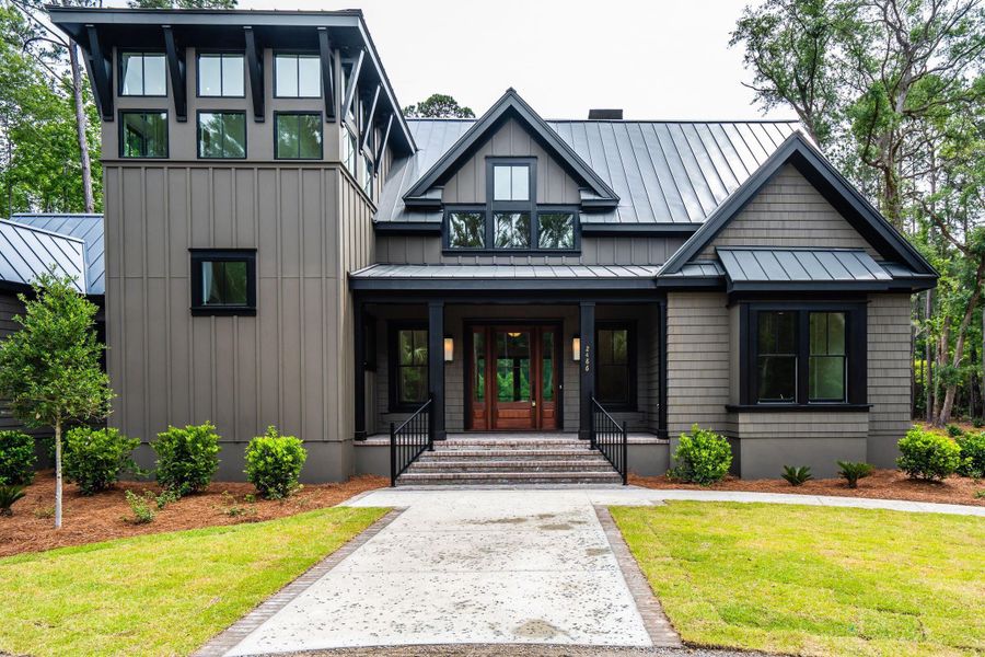 Front exterior of a new home in , Johns Island, SC, highlighting curb appeal (Image 38).