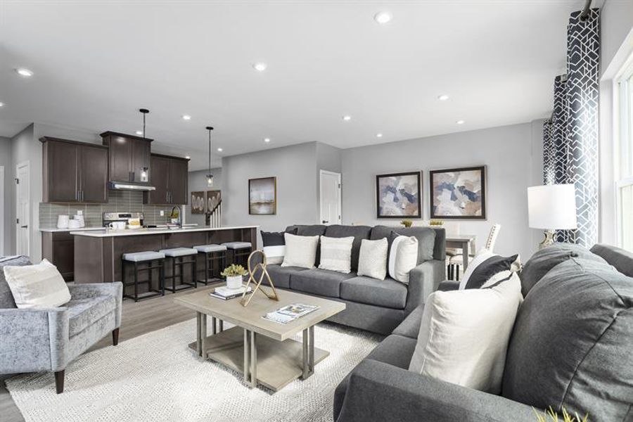 Furnished interior view inside a new home in Layton Hall, Mauldin (Image 6). Furnished interior view inside a new home in Layton Hall, Mauldin (Image 6).