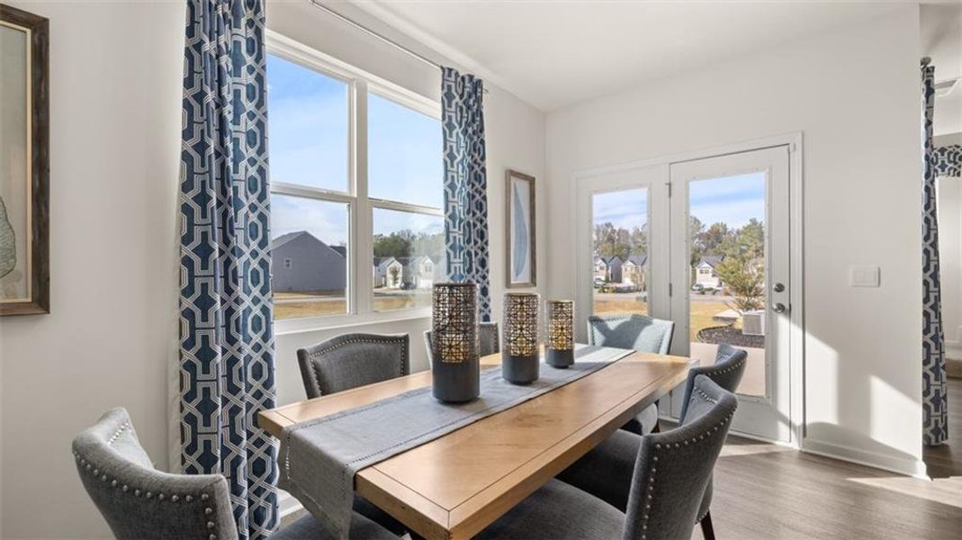 Furnished interior view inside a new home in Poplar Preserve, Newnan (Image 26). Furnished interior view inside a new home in Poplar Preserve, Newnan (Image 26).