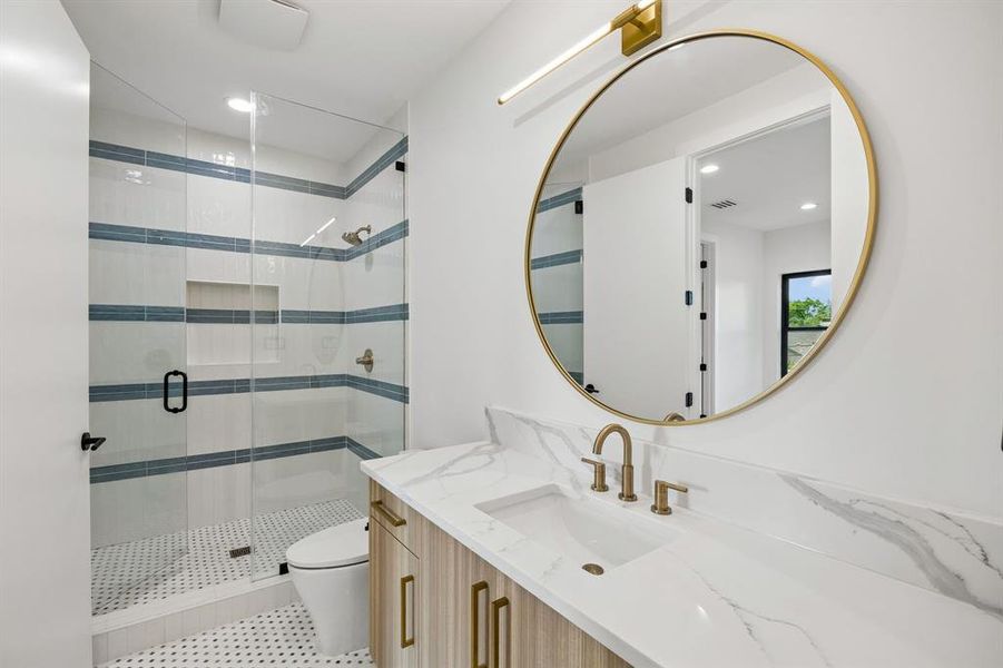 Furnished interior view inside a new home in , Dallas (Image 4).