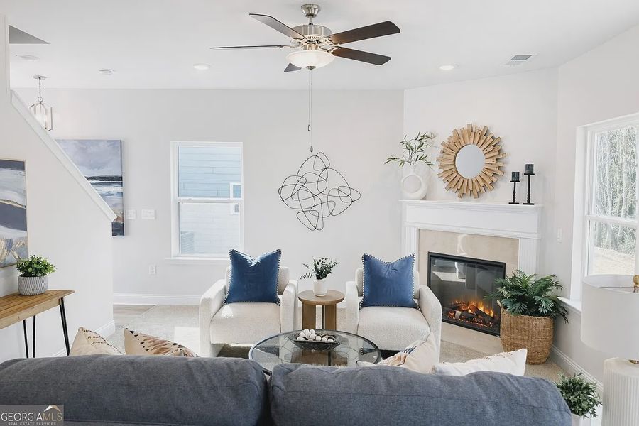 Furnished interior view inside a new home in Canterbury Villas, Carrollton (Image 4).