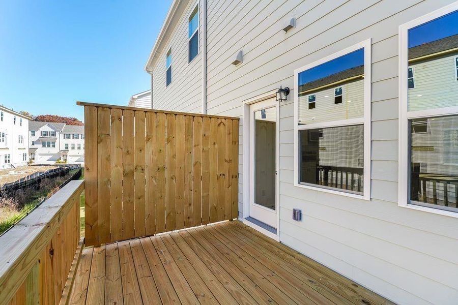 Exterior details and patio area of a home in Chandler Run, Tucker (Image 2). Exterior details and patio area of a home in Chandler Run, Tucker (Image 2).