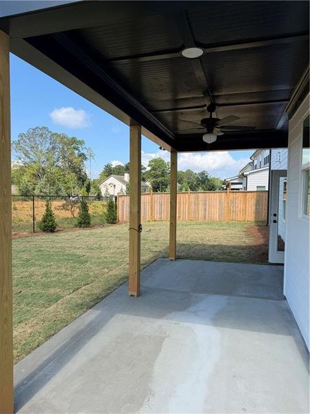 Exterior details and patio area of a home in , Marietta (Image 18). Exterior details and patio area of a home in , Marietta (Image 18).