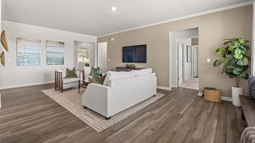 Furnished interior view inside a new home in Lost Creek, Dallas (Image 6).