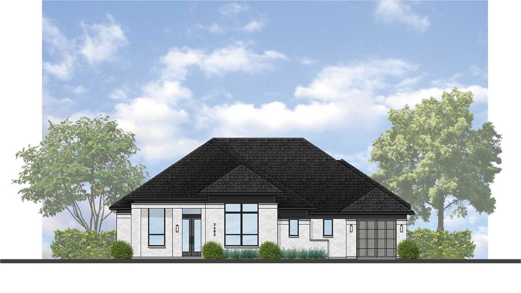 Representative rendering of the exterior for the 281 Plan by Highland Homes (Image 1). Representative rendering of the exterior for the 281 Plan by Highland Homes (Image 1).