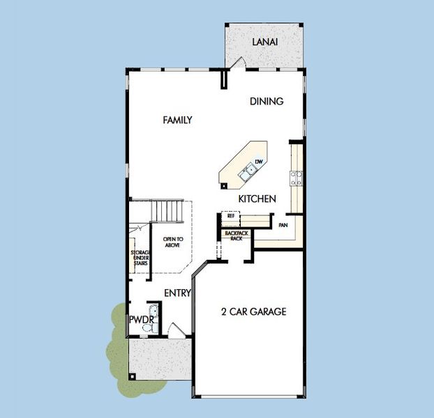 2D floor plan layout for the The Navarro by David Weekley Homes in Crosswinds 40’, Ponte Vedra, FL (Image 3). 2D floor plan layout for the The Navarro by David Weekley Homes in Crosswinds 40’, Ponte Vedra, FL (Image 3).
