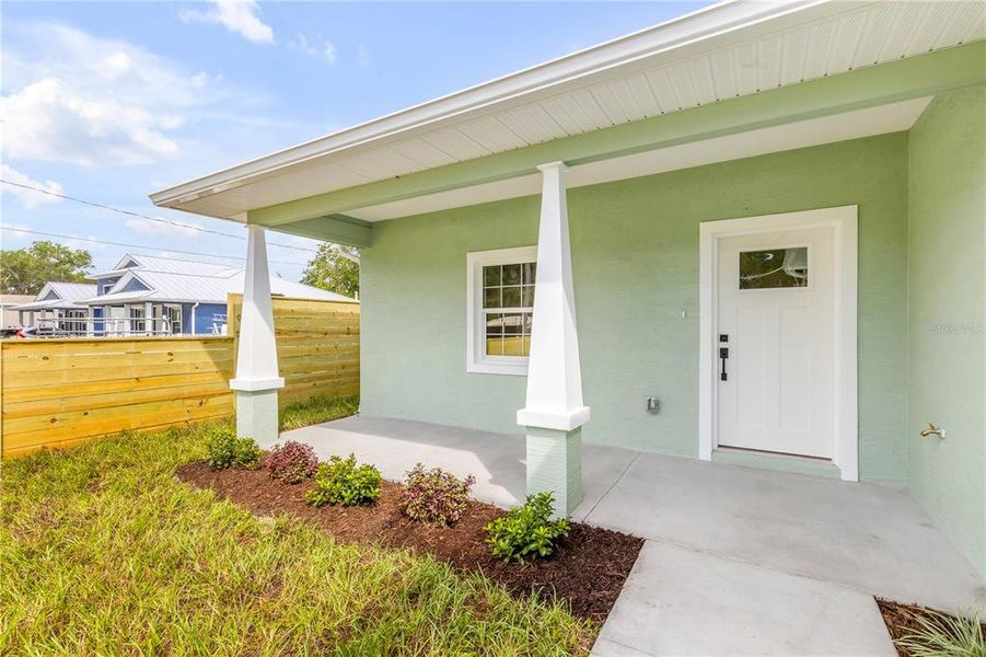 Exterior details and patio area of a home in , Oak Hill (Image 29).
