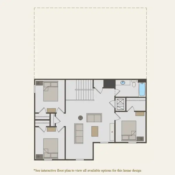 2D floor plan layout for the Starling by Centex in Muller Ridge, Blythewood, SC (Image 3).