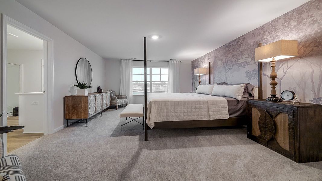 Furnished interior view inside a new home in The Lakes at North Glynn, Brunswick (Image 22).