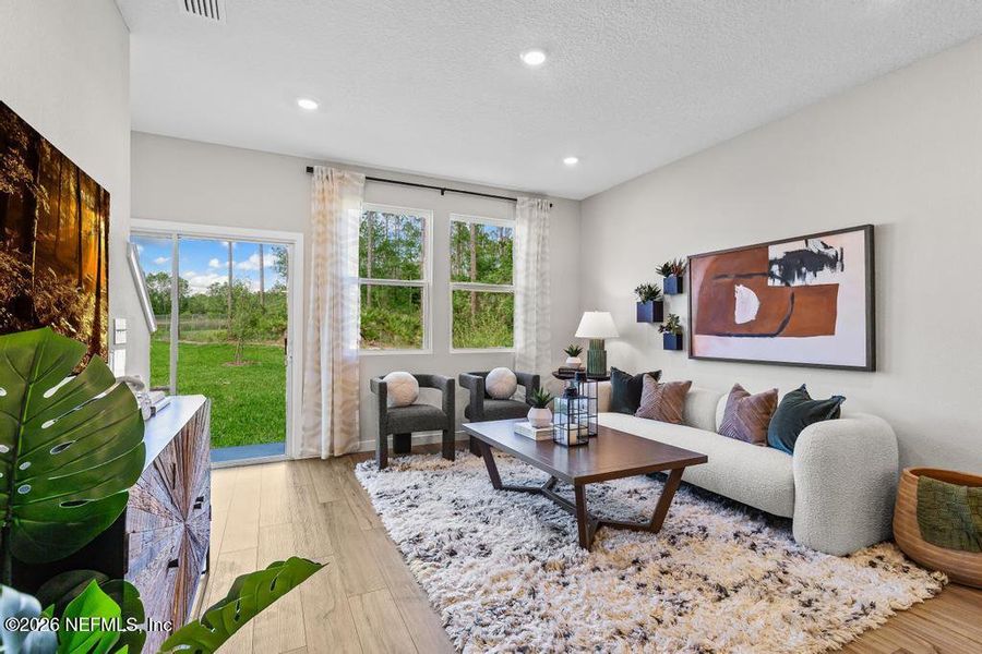 Furnished interior view inside a new home in , Jacksonville (Image 17). Furnished interior view inside a new home in , Jacksonville (Image 17).