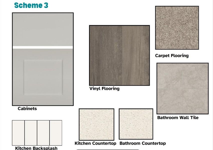Sample of building materials used in homes in Harrington Trails, New Caney (Image 11).