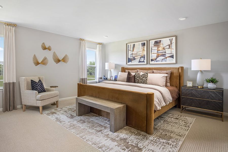 Representative furnished interior of a home built from the 2338 Modeled by KB Home in Cottages at Clovis Point, Kings Mountain (Image 11).