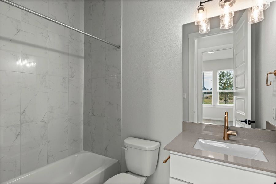 Furnished interior view inside a new home in Lariat, Liberty Hill (Image 19).