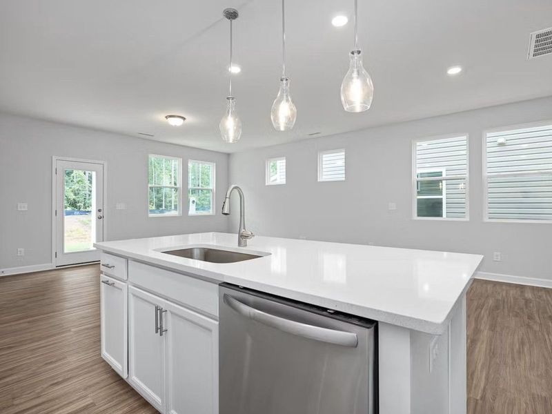 Furnished interior view inside a new home in Lake Park Villas, Wylie (Image 10).