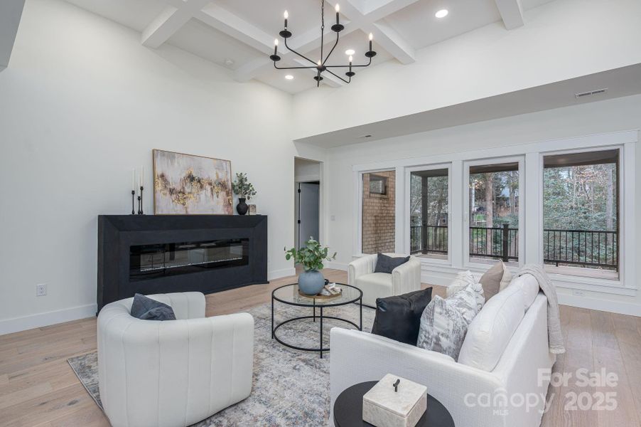 Furnished interior view inside a new home in , Hickory (Image 19).