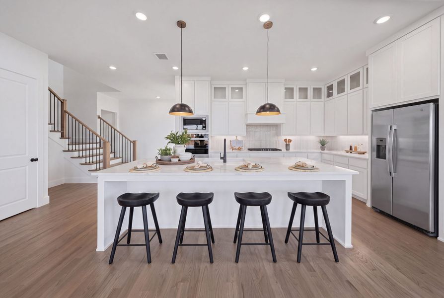 Furnished interior view inside a new home in Custer Ridge Estates, Allen (Image 18).