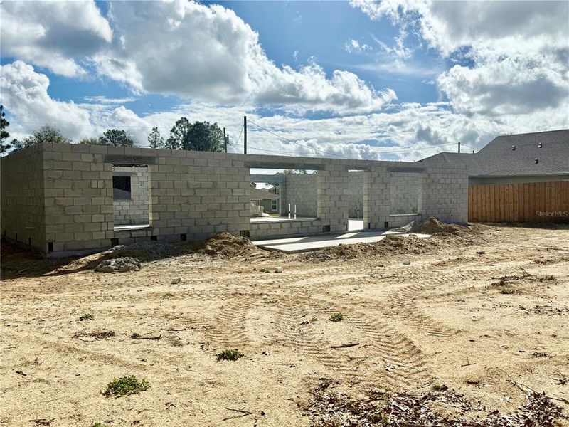 In-progress construction of a new home in Orange Blossom Hills, Summerfield, FL (Image 13).