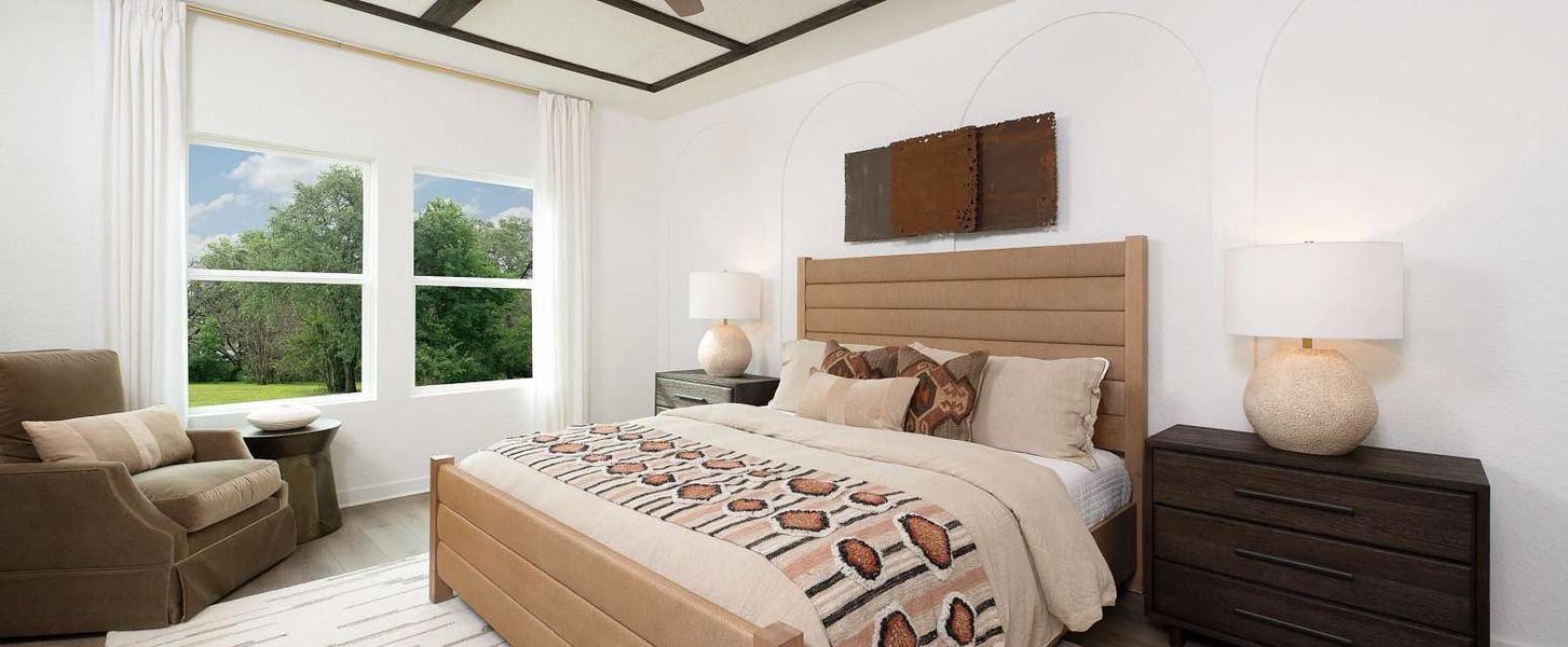 Representative furnished interior of a home built from the Jordan by Ashton Woods in Hennersby Hollow, San Antonio (Image 10).