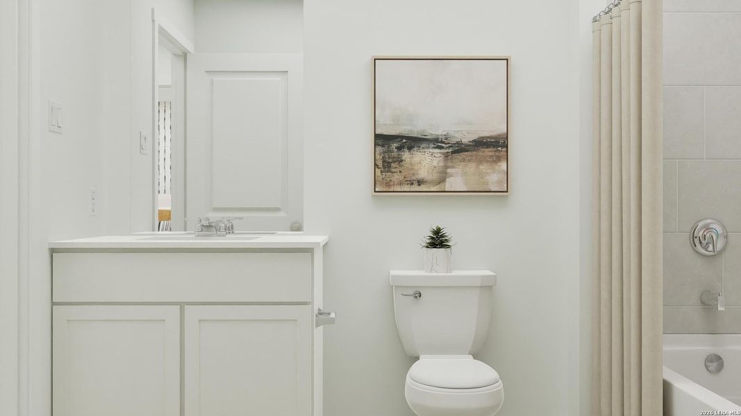 Furnished interior view inside a new home in Juniper Ranch, Spring Branch (Image 22).