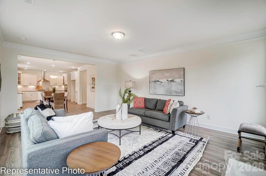 Furnished interior view inside a new home in Enclave at Riverdale, Huntersville (Image 5).