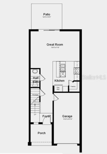 2D floor plan layout of this home in The Towns at Skye Ranch, Sarasota, FL (Image 4). 2D floor plan layout of this home in The Towns at Skye Ranch, Sarasota, FL (Image 4).