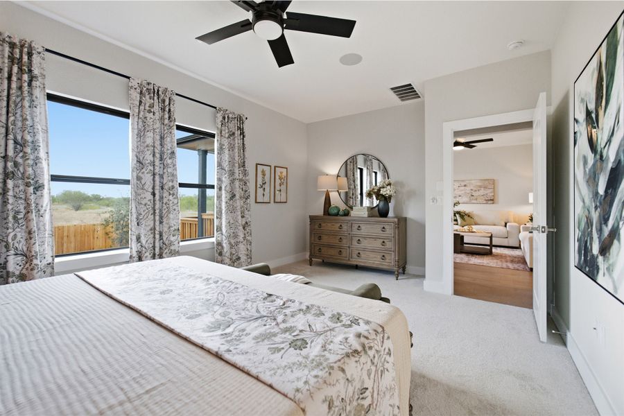 Furnished interior view inside a new home in Sunfield, Buda (Image 23).