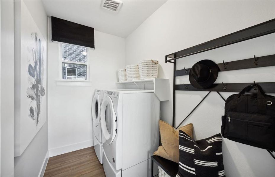 *Model Representation - Laundry room with extra storage space