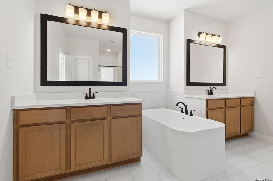 Furnished interior view inside a new home in Alamo Estates, San Antonio (Image 14).