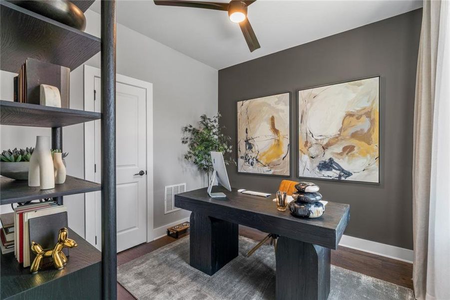 Furnished interior view inside a new home in The Harman, Atlanta (Image 9).