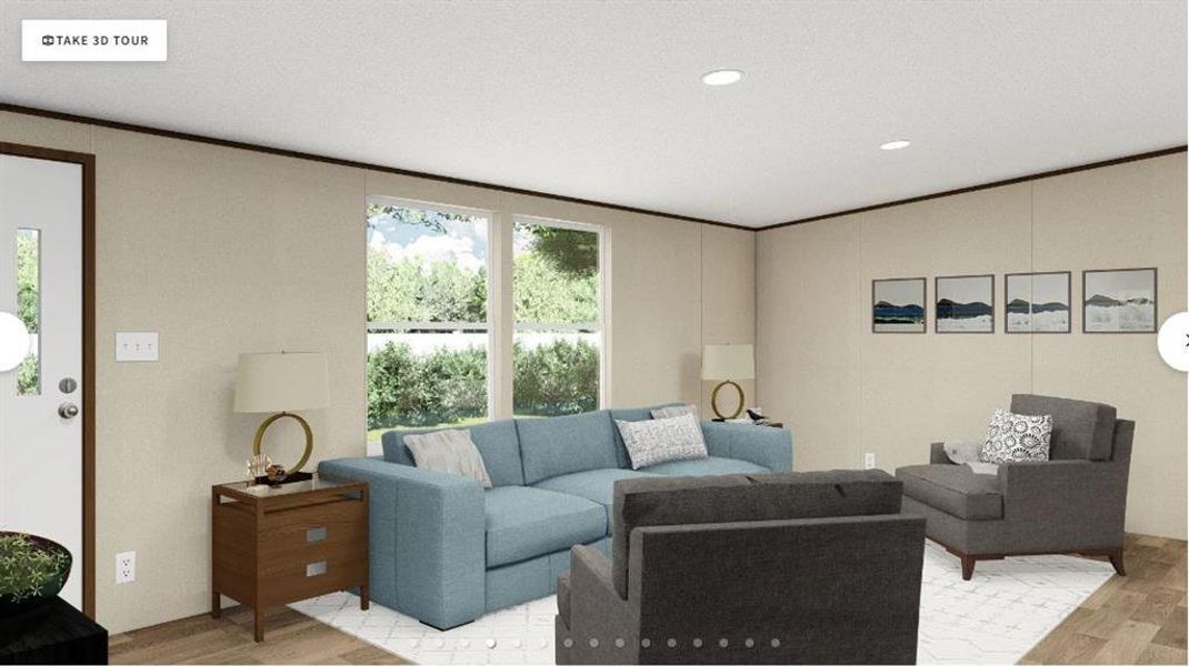 Furnished interior view inside a new home in , Dawsonville (Image 10).