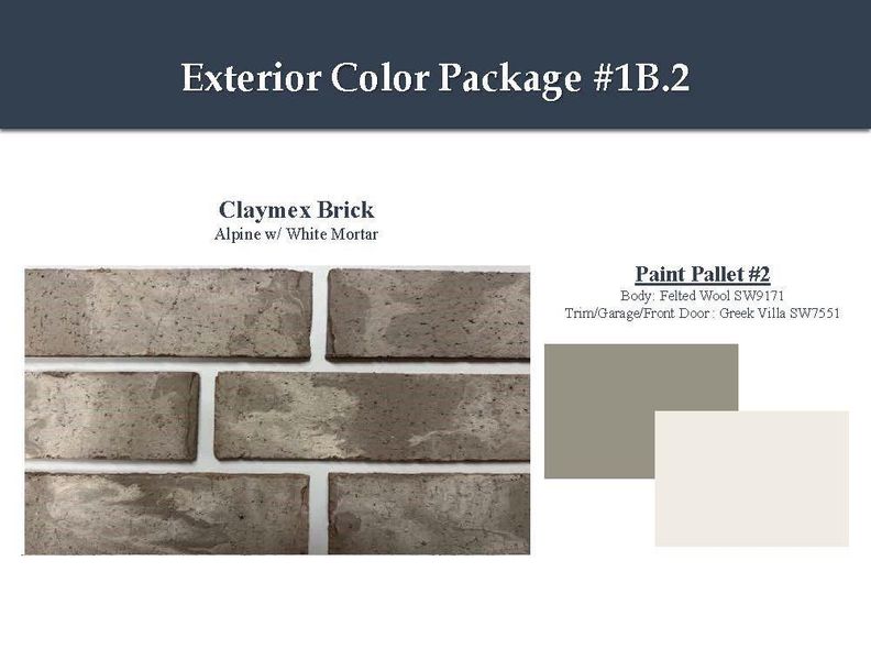 Sample of building materials used in homes in Windrose Green, Angleton (Image 4). Sample of building materials used in homes in Windrose Green, Angleton (Image 4).