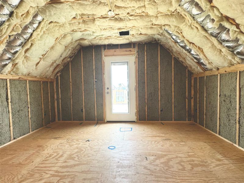 Upstairs bedroom with private balcony