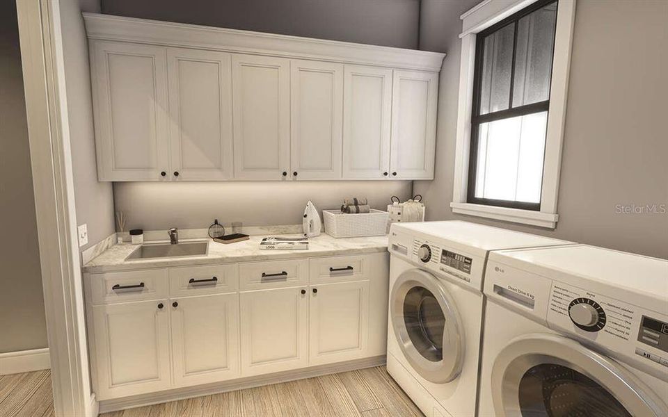 Furnished interior view inside a new home in , Dade City (Image 8).