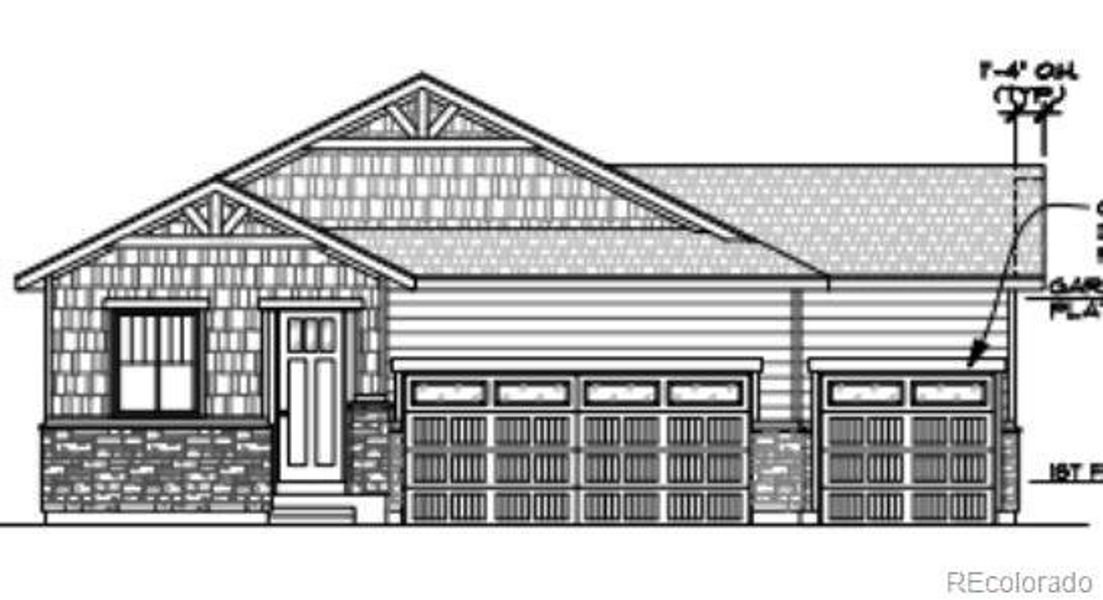 Front exterior of a new home in Parkdale, Erie, CO, highlighting curb appeal (Image 3). Front exterior of a new home in Parkdale, Erie, CO, highlighting curb appeal (Image 3).