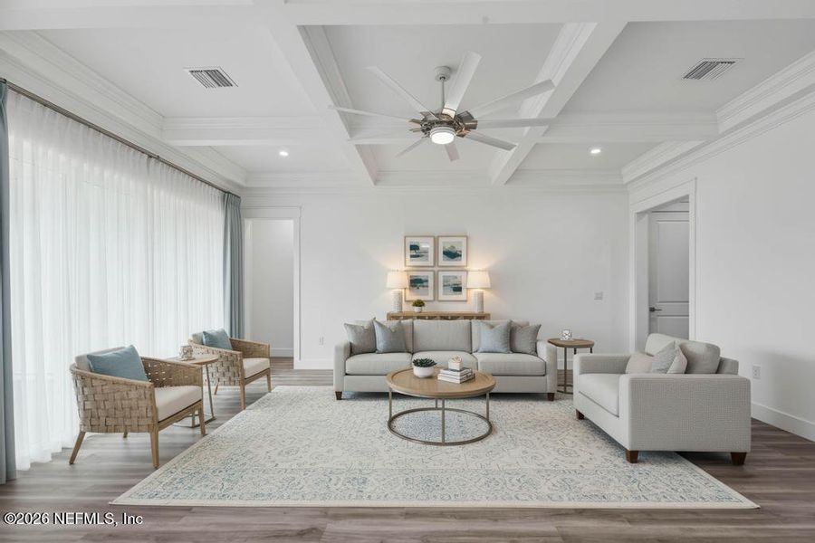 Furnished interior view inside a new home in , St. Johns (Image 13).