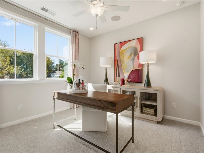 Representative furnished interior of a home built from the Bellamy by Tri Pointe Homes in Bellflower, Charlotte (Image 4).