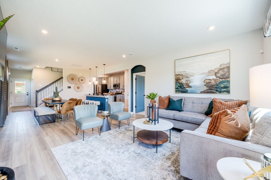 Representative furnished interior of a home built from the Wembley by Fischer Homes in Villas at Gold Creek, Dawsonville (Image 33).