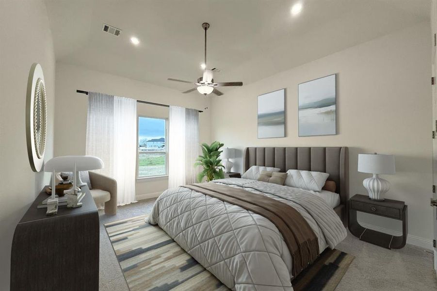 Furnished interior view inside a new home in Ridge Park Estates, Royse City (Image 6).