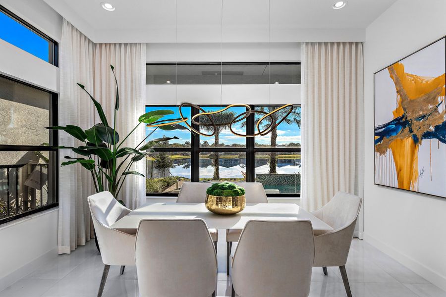 Representative furnished interior of a home built from the Caroline Grande by GL Homes in Valencia Grand (55+), Boynton Beach (Image 10).