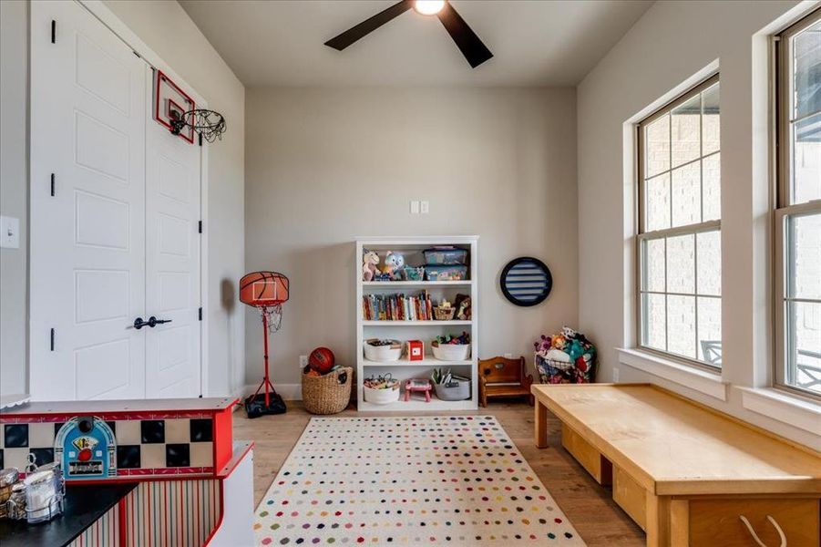 Can be used as an office, playroom, or bedroom.