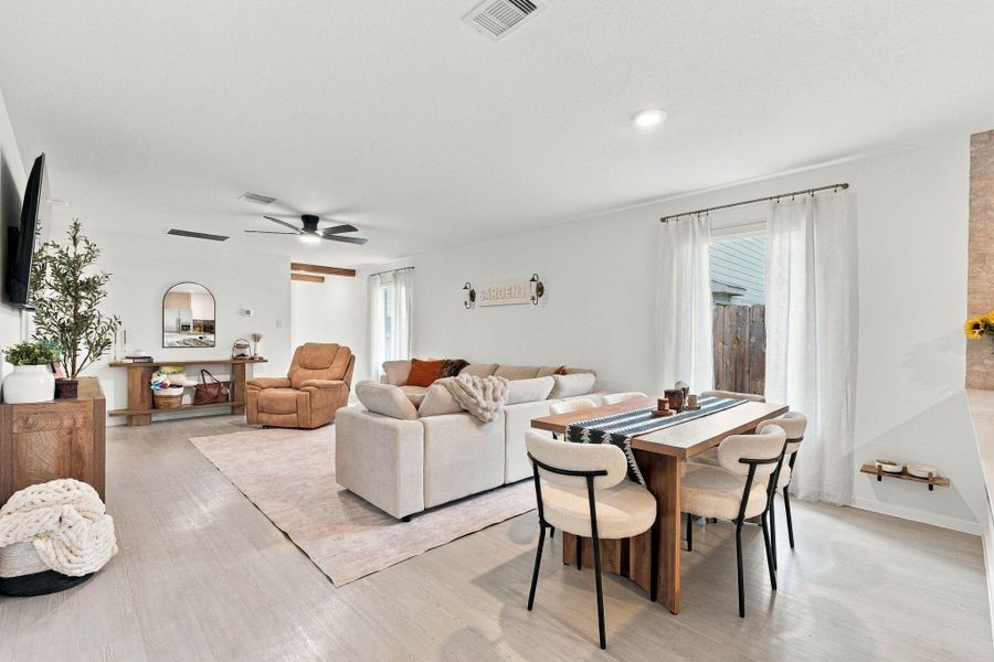 Furnished interior view inside a new home in Caney Mills, Conroe (Image 23).