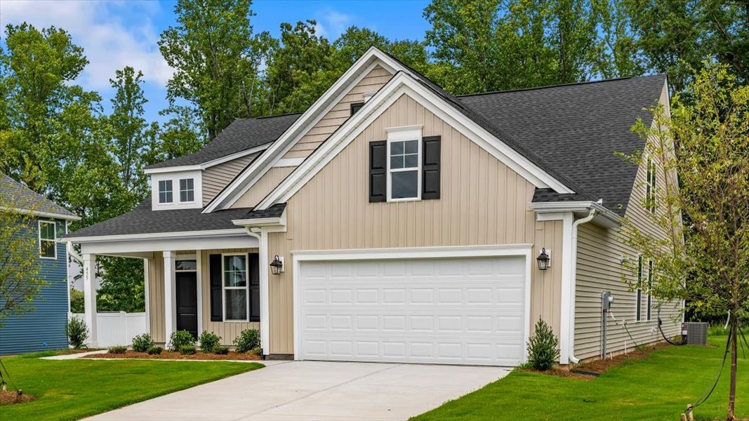 Front exterior of a new home in Fieldstone, Lexington, NC, highlighting curb appeal (Image 22). Front exterior of a new home in Fieldstone, Lexington, NC, highlighting curb appeal (Image 22).