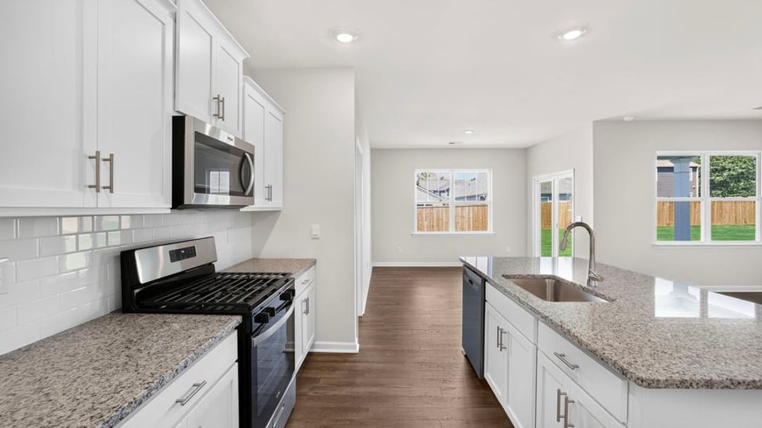 Furnished interior view inside a new home in Durbin Meadows Traditions, Fountain Inn (Image 6). Furnished interior view inside a new home in Durbin Meadows Traditions, Fountain Inn (Image 6).